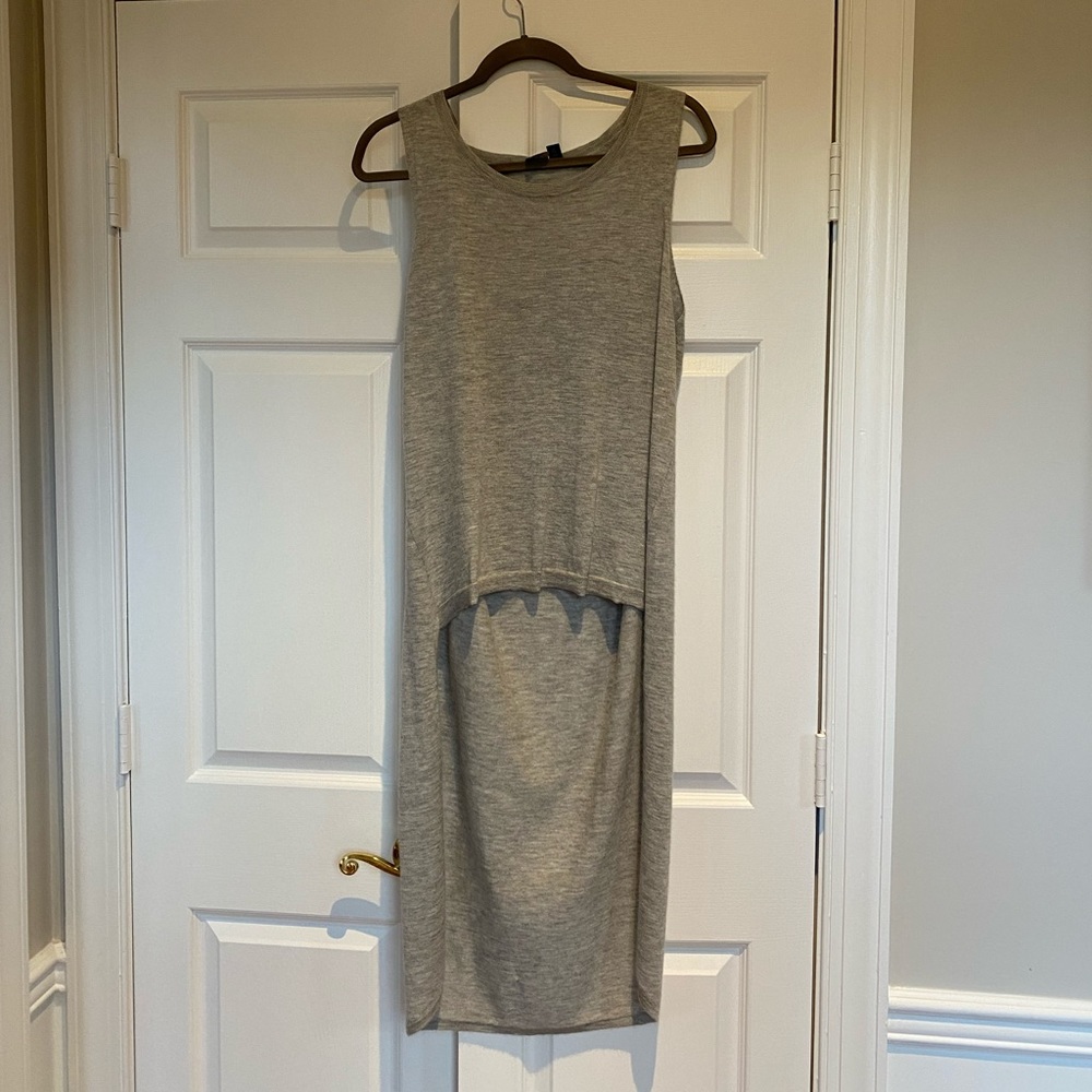 Eileen Fisher size M light grey cashmere high/low sweater
